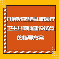 關于開展緊密型縣域醫(yī)療衛(wèi)生共同體建設試點的指導方案